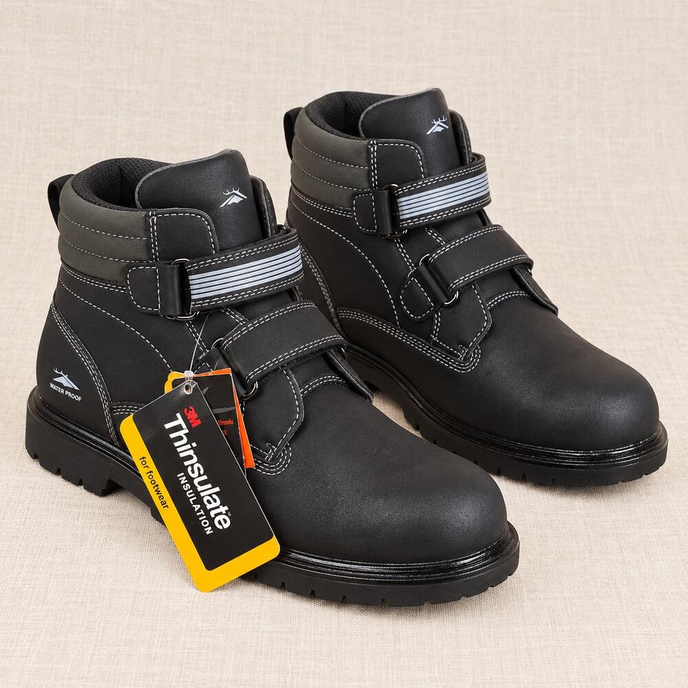 Deer Stags Marker Boots Big Kid 6 M Black Strap Insulated